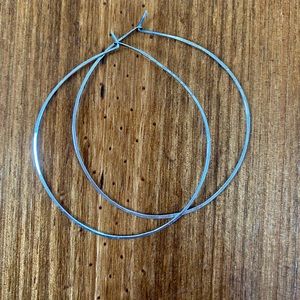 Sterling Silver Hoops (2.5 inch)